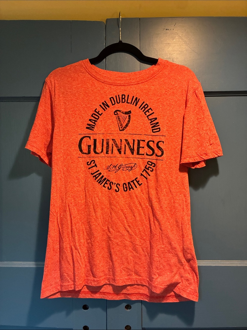 Guinness Red Heather Short Sleeve Logo Tee